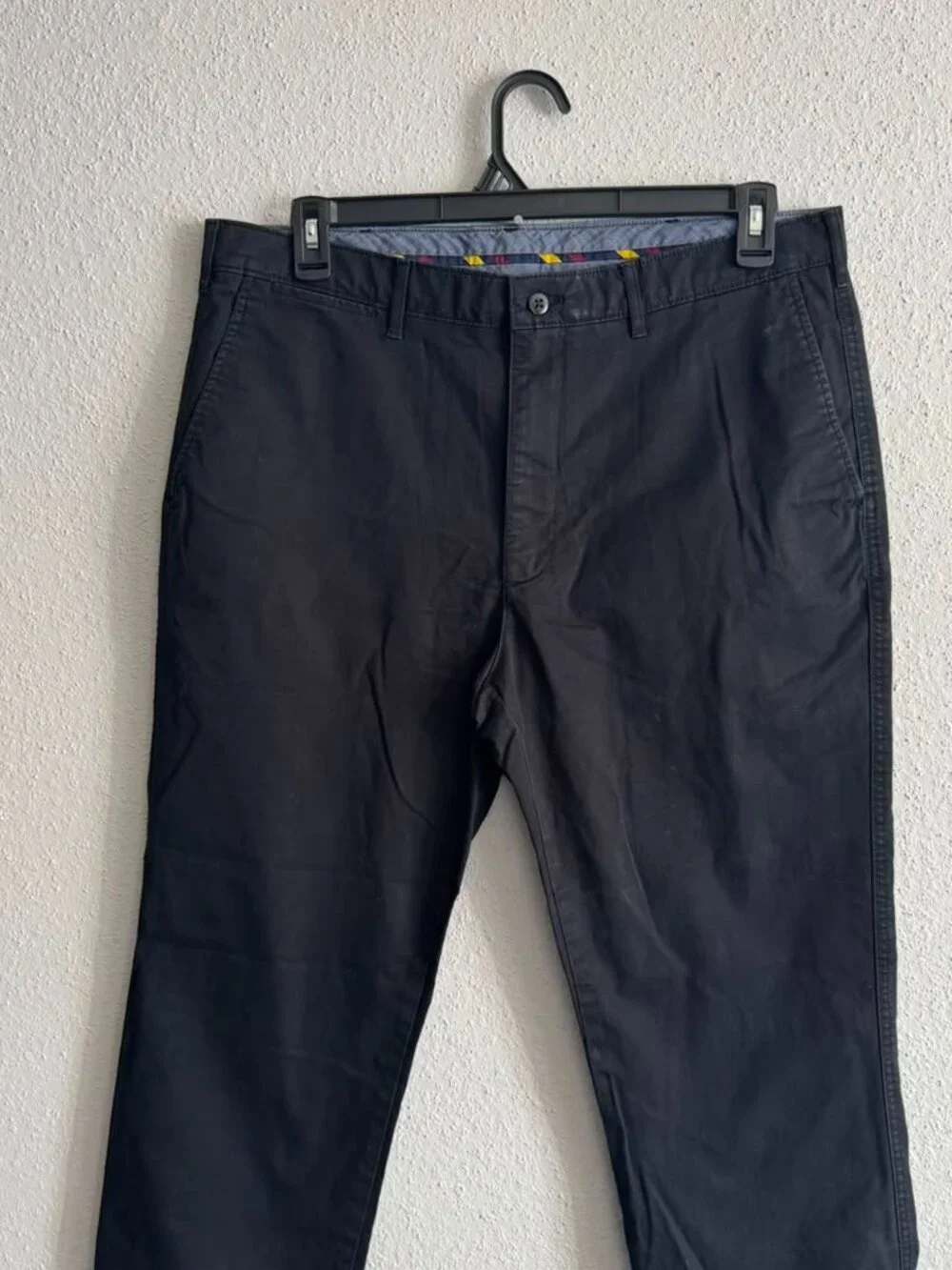 Cremieux Comfort Stretch Pants 36x30 Men's Black Tapered Leg Madison Fit Chino